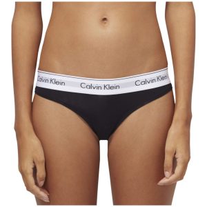 Calvin Klein Modern Cotton stringtrosa – svart