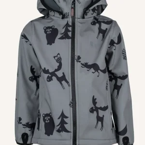 MELBOURNE SOFTSHELL JACKET - ANTH/BLACK