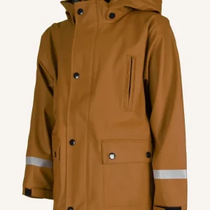 REGNSJÖ RAIN JACKET COTTON - SUDAN BROWN