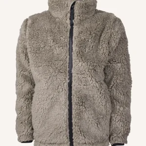 MUDDUS PILE JACKET, WINDFLEECE - GREIGE