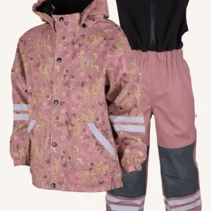LEKHYTTAN RAIN SET, FLEECE - ROSE