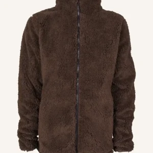 MUDDUS PILE JACKET, WINDFLEECE, MEN - DARK BROWN