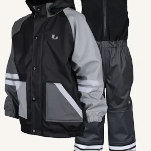 FAGERHULT RAIN SET, FLEECE - BLACK/ANTH