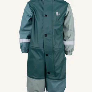 FAGERHULT RAIN BABY OVERALL, FLEECE - LAGOON/MINT GREEN