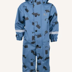 VATTHOLMA RAIN BABY OVERALL - BLUE/BLACK