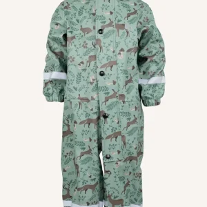 VATTHOLMA RAIN BABY OVERALL - GREEN/BROWN