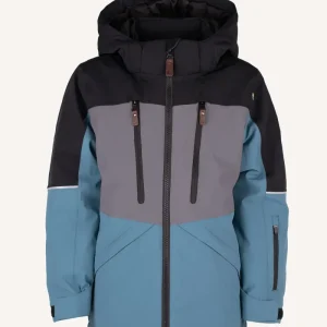 ALPINE WINTER JACKET - BLACK/TURQ