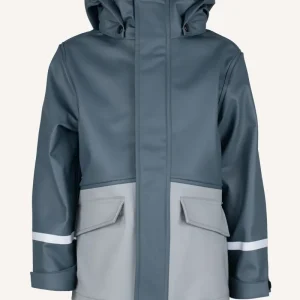 VESTBY RAIN JACKET - BLUE/GREY