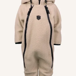 RAMUND PILE BABY OVERALL - BEIGE