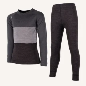 BAMBOO MERINO SET - ANTH/BLACK