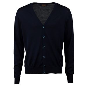 Merino Cardigan Navy