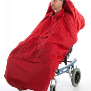 Vintercape och benskydd i ett utan ärm. 7335