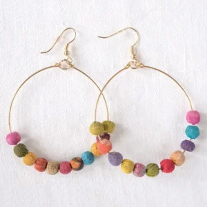 Örhängen Recycle Hoop Multi