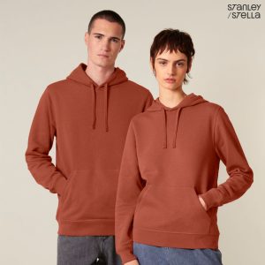 Tunn hoodie med fleece-insida