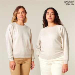 Dam sweatshirt med raglan-ärmar
