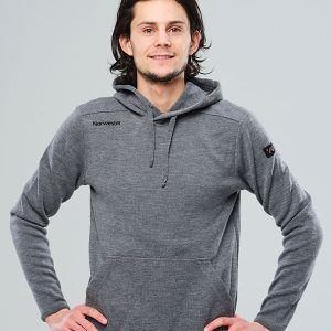 Delson Merino Hoodie grå