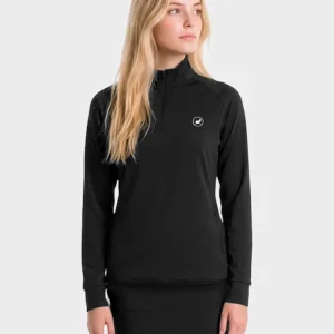 WBHaley Qzip warm layer - black
