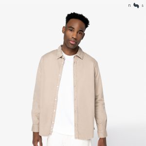 Herrskjorta med washed effect