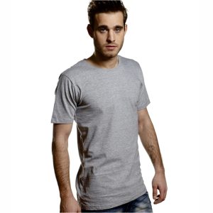 Lång ensymtvättad streetwear t-shirt