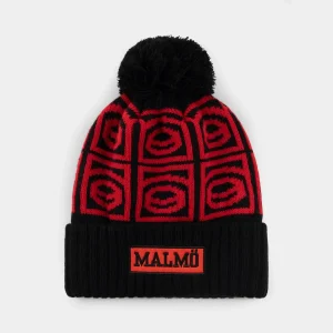 Stickad mössa Malmö puckar