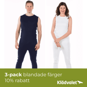 3-pack 10% Rabatt Overall med dragkedja i rygg långa ben Unisex 2031-3
