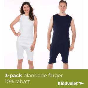 Mängdrabatt 3-pack overall Unisex med dragkedja i gren och rygg 2050-3