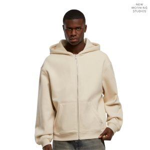 Oversize ziphood med borstad insida