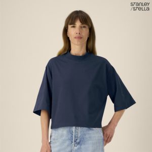 Relaxed cropped damt-shirt
