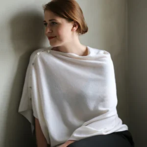 Poncho med knappar