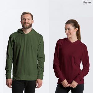 Tunn longsleeve huvtröja