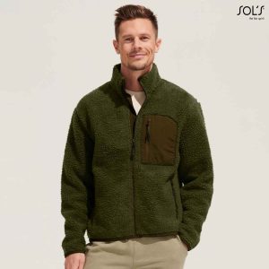 Rejäl sherpa fleece-jacka